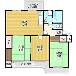関屋あしびハイツ　11号棟 102