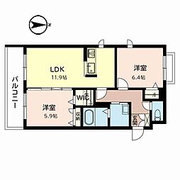 シャーメゾン南楠葉 206