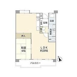 昭島つつじが丘ハイツ1号棟 202