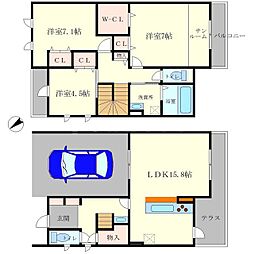 豊中市上新田2丁目の一戸建て