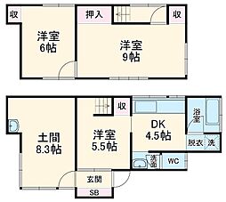 落居戸建て 1