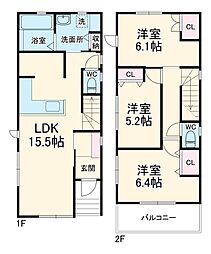 名古屋市名東区貴船3丁目の一戸建て