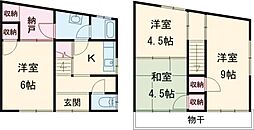西京極南方町貸家 東側