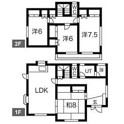 上戸祭町イワハラ貸家 1