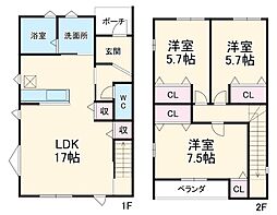 羽島郡笠松町円城寺の一戸建て