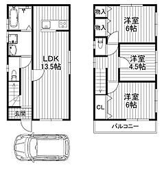 大枝塚原町貸家 1