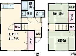 北嵯峨北ノ段町66貸家 2