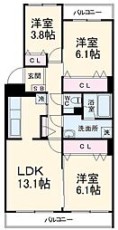 テレパレス柏てるて　南街区　1号棟 206