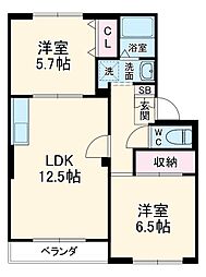 リバーテラス中の郷Ｂ 203