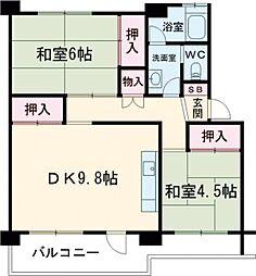 西けやき台団地3号棟 206