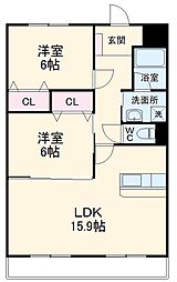 萩野マンションＢ棟 102