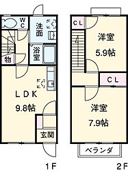 アビタシオン駅南Ｂ 2