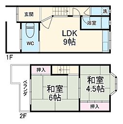 葛の葉町連棟戸建て 1