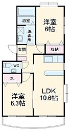 ＷＥＳＴ　ＣＯＵＲＴ　Ｎ棟 203