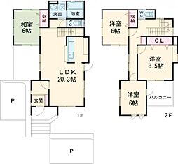 江曽島町一戸建貸家 1