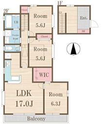 国立市中1丁目アパート 2F