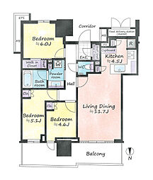 幕張ベイパークライズゲートタワー 1921