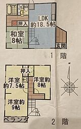 栄町脇川戸建て