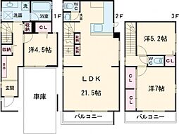 大田区南千束3丁目戸建　3号棟 1