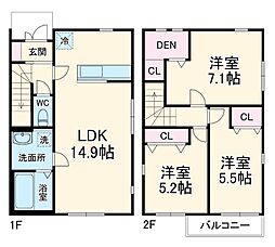 草加市金明町貸家