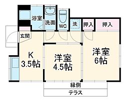 小倉様貸家1Ｂ 1B