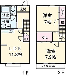 豊橋市上野町字上ノ山の一戸建て