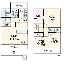 名古屋市名東区社台2丁目の一戸建て