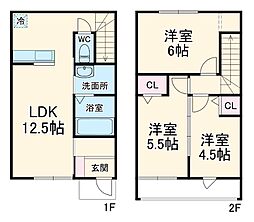 西尾市米津町野寺道の一戸建て