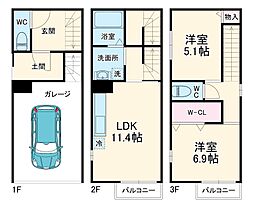 名古屋市瑞穂区洲山町3丁目の一戸建て