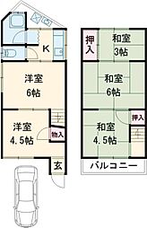 太秦多藪町貸家 1