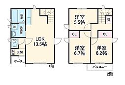 四日市市西富田2丁目の一戸建て