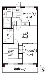 ガーデンスクエア北坂戸 406
