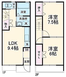 各務原市那加芦原町1丁目の一戸建て