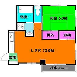 青木マンション1・2 1-203