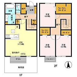 ＢＬＥＳＳ　ＨＯＵＳＥ柏西町Ｃ 102