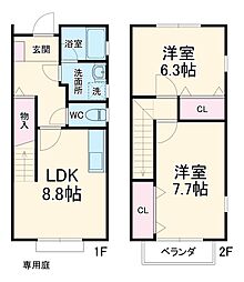 岡崎市八帖町字松葉の一戸建て