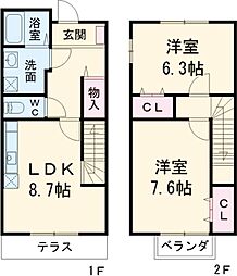 岡崎市八帖町字松葉の一戸建て