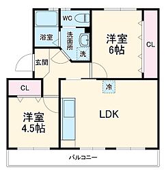 上中の原団地1号棟 201