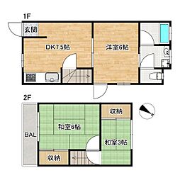 岸和田市吉井町3丁目　貸家 1