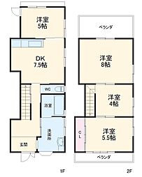 名古屋市天白区元八事5丁目の一戸建て