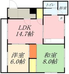 グランドハイツ住ノ江 2階左