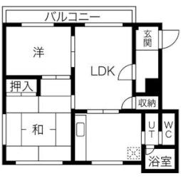 グランドハイツ住ノ江 2階左