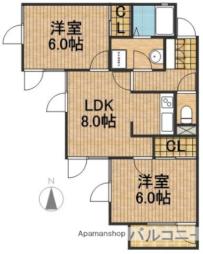 上島コモンコートＤ棟 201