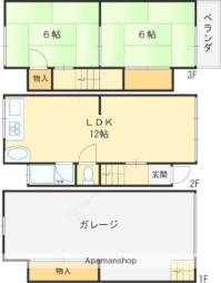 西石切町1丁目貸家 1X