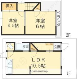 南四条町　木造2階建て 1X