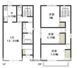 岡山市北区津島西坂２丁目の一戸建て